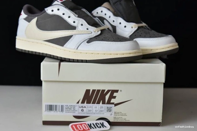 Scott Travis Jordan 1 Air DM7866-162 Mocha Reverse x 0806